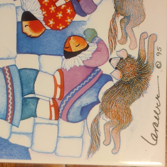 Barbara Lavallee Ceramic Trivet - Picture 2 of 3